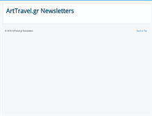 Tablet Screenshot of newsletter.arttravel.gr